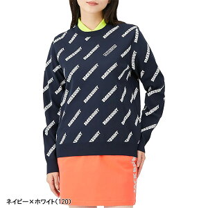 【24日20:00から25日23:59まで店内全品P5倍】【レディース】ジャックバニー 長袖 AmossaSL クルーネックニットプルオーバー セーター 263-3270840 トップス 2023年秋冬モデル 秋冬ウェア ゴルフウェ
