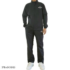【最大2,000円OFFクーポン配布！4日20：00〜9日 01：59まで】 キャロウェイ ゴルフ レインウェア上下セット（ブルゾン パンツ） 2way 長袖 半袖 メンズ C25989100 セットアップ 2025年春夏モデル Callaway ゴルフウェア レインスーツ 雨カッパ 収納袋付き アパレル