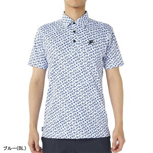 フィラ ゴルフ 半袖 ポロシャツ かすれロゴ柄 メンズ 745-660 トップス ゴルフウェア 2025年春夏モデル FILA GOLF 春夏ウェア 745660