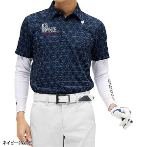 ルコックスポルティフ ゴルフ インナー付き半袖シャツ 半袖ポロシャツ 長袖インナーシャツ セット メンズ LG5FTZ00M トップス ゴルフウェア 2025年秋冬モデル le coq sportif golf 春夏ウェア 秋冬ウ