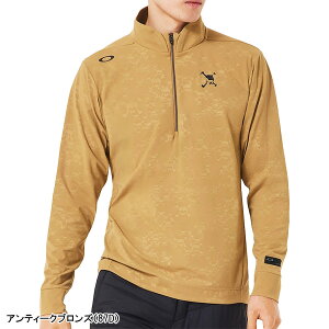 I[N[  n[tWbv bNlbNVc XJ G{X bNVc Y FOA408241 gbvX StEFA 2025NH~f Oakley Skull Embossed LS Mock Shirt H~EFA