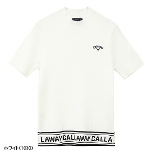 【レディース】キャロウェイ ゴルフ 半袖 ハイネックプレーンニット C24218201 ゴルフウェア セーター トップス 2024年秋冬モデル Callaway GOLF アパレル 女性用
