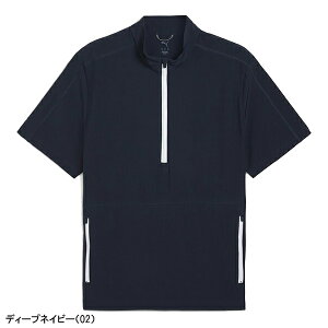 プーマ ゴルフ 半袖 ハーフジップブルゾン RIPGUARD プルオーバー メンズ 633934 アウター ゴルフウェア 2025年秋冬モデル PUMA GOLF 秋冬ウェア