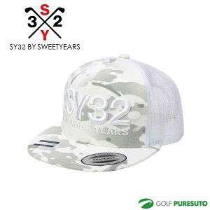 SY32 by SWEET YEARS �X���[�f�B�[���S �J�� ���b�V���L���b�v 3D LOGO CAMO MESH CAP 32-26SN9-10 2026�N�t�ă��f�� �S���t�L���b�v �X�q �w�b�h�E�F�A �t���[�T�C�Y �G�X���C�T�[�e�B�g�D �o�C �X�E�B�[�g