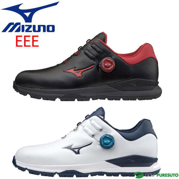 2020年モデル Mizuno GENEM Boa 靴 公式通販 足幅3E相当 ミズノ 51GM2000 メンズ ボア ジェネム010スパイクレス 内祝い ゴルフシューズ EEE相当