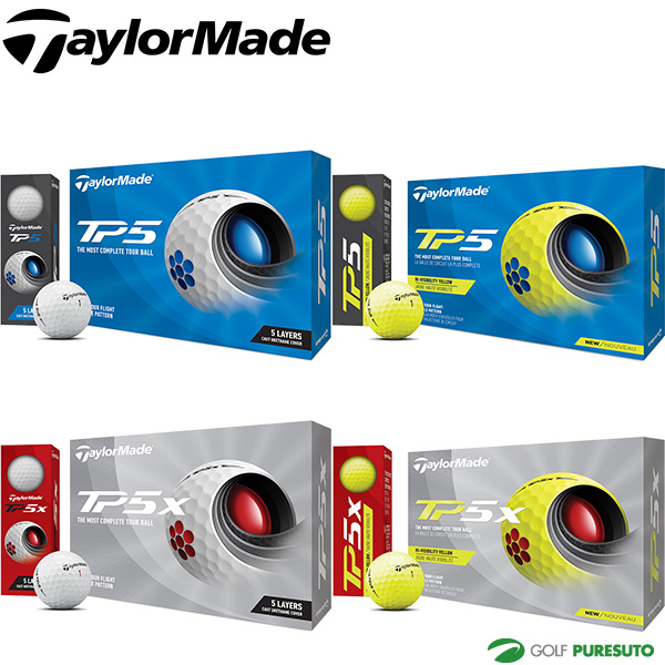 偉大な 2021年モデル TaylorMade 日本仕様 テーラーメイド ゴルフボール TP5 TP5x 66％以上節約 New ボール 1ダース