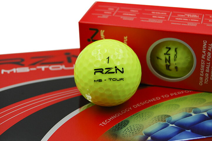 楽天市場 Us仕様 レジンゴルフ ゴルフボール Rzn Ms Tour 1ダース 赤箱 ツアー スピン系 ゴルフ プレスト