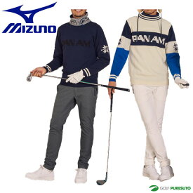 【在庫処分】ミズノ ゴルフ PANAM 長袖 ウインターニットセーター メンズ E2JC1542 ゴルフウェア アウトレット セール