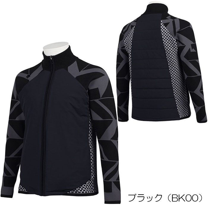 デサント ゴルフ TORI グラフィック ニット ジャケット DGMQJL08 メンズ ウェア スポーツウェア セーター | ゴルフ　プレスト