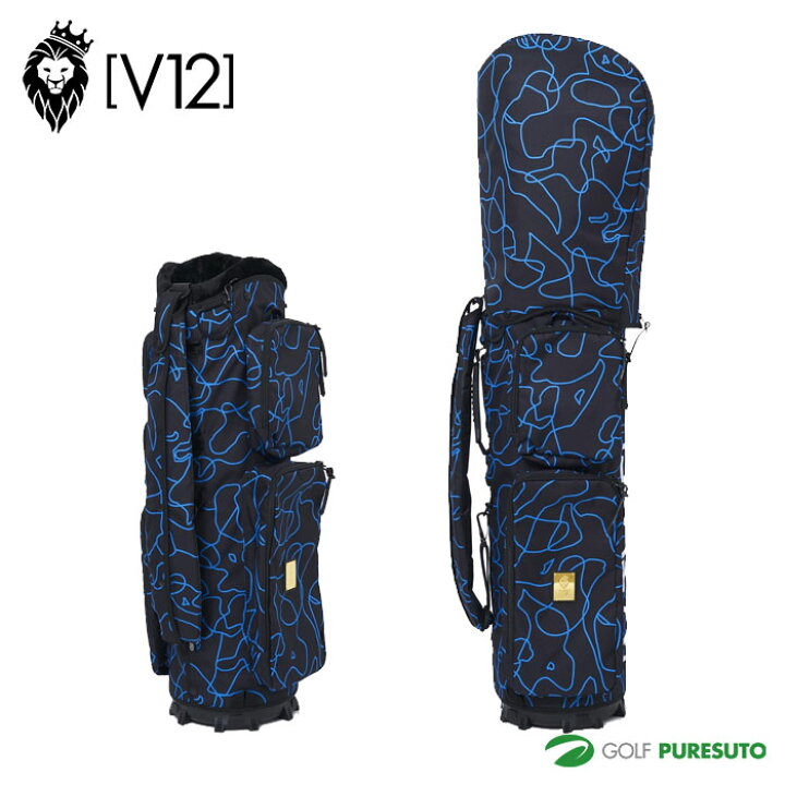 楽天市場】V12 ゴルフ 9.5型 キャディバッグ O／L CAMO 9.5 ラップ 