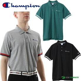 【在庫処分】チャンピオン ゴルフ ポロシャツ C3-VG302 メンズ ゴルフウェア 半袖 吸汗速乾 UVカット 抗菌 防臭
