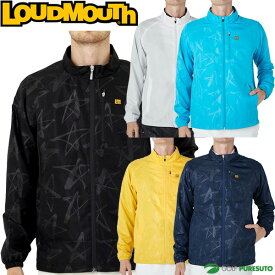 ラウドマウス 長袖 フルジップ ウインドブルゾン 771-200 星柄 ゴルフウェア アウター