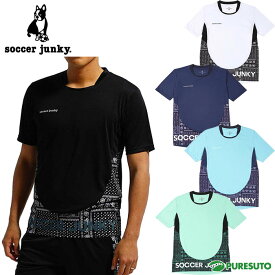 【在庫処分】サッカージャンキー Soccer Junky カン・テム犬＋1 ワークアウトシャツ SJ23A02 メンズ 半袖 シャツ 吸汗速乾