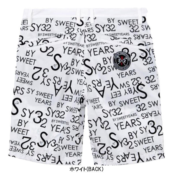 SY32 by SWEET YEARS パターン ショートパンツ 4 メンズ 11310-4 ゴルフウェア 短パン ハーフパンツ | ゴルフ　プレスト