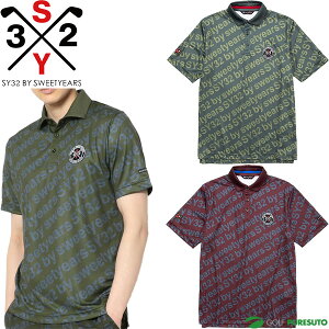 【最大4000円OFFクーポン有】SY32 by SWEET YEARS 半袖 パターン ポロシャツ 1 メンズ 11301-1 ゴルフウェア