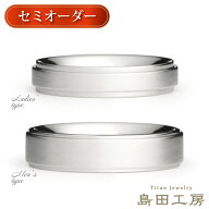 金属アレルギー対応 セミオーダー 日本製 ノンコーティング純チタンリング コンビ仕上げr-010 指輪単品着…