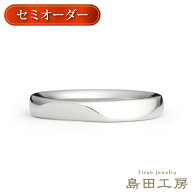 チタン 指輪 セミオーダー リング チタンリング 単品 金属アレルギー対応 ノンメッキ ノンコーティング …