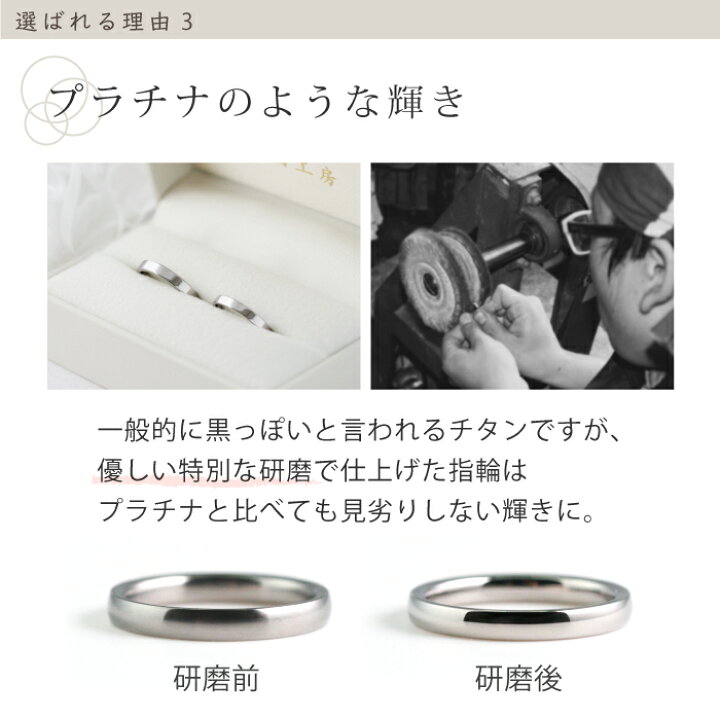 楽天市場】純チタン チタンリング 結婚指輪 ペアリング マリッジリング 
