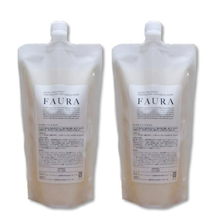 楽天市場 2個セット Faura ファウラ ヘアトリートメント 500g 詰替え 髪が硬い 剛毛 くせ毛 広がる髪 専用水分とオイルバランスに着目した持続性トリートメント ｇｏｎ美容室