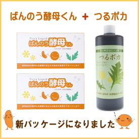 【アーデンモア】ばんのう酵母くん(2個)　＋　つるポカ （入浴剤） 500ml