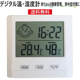 【P2倍!】 デジタル温湿度計 温度計 湿度計 快適度表示