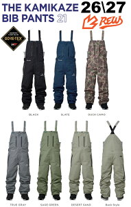 REW (�����\�� �w�����T�t) 26-27 REW �A�[���C�[�_�u�����[ THE KAMIKAZE BIB PANTS 21 GORE-TEX �S�A�e�b�N�X �X�m�[�{�[�h �X�m�{ �E�G�A