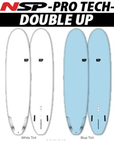 24 NSP エヌエスピー(SURFBOARD-PROTECH)(DOUBLE）(サイズ：7’4 / 8’4)(カラー：WHITE TINT / BLUE TINT) NSP/2024 正規品 SURFBOARD サーフボード サーフィン フィッシュボード ショートボード ファンボード ロングボード