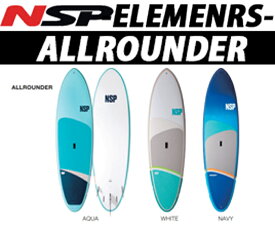 24 NSP エヌエスピー(SUP BOARD - ELEMENTS)(ALLROUNDER) (サイズ：9.2)(カラー：WHITE / AQUA / NAVY)2024 正規品 SURFBOARD サーフボード サーフィン フィッシュボード ショートボード ファンボード ロングボード レンタルボード