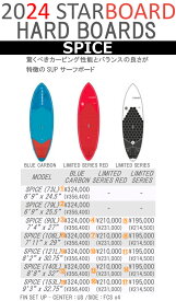 24 STARBOARD スターボード (SUP HARD BOARD - SPICE)スパイス(BLUE CARBON / LIMITED SERIES RED / LIMITED SERIES)(サイズ：.6.9，7.4，7.11，8.2，8.8，9.3) 2024 正規品 SURFBOARD サーフボード サーフィン ロングボード レンタルボード 初心者ボード