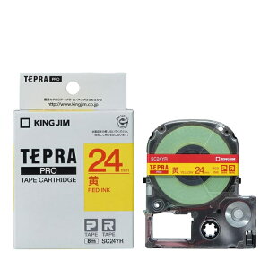 KING JIM �L���O�W�� �e�v���E�v�� �e�[�v�J�[�g���b�W �J���[���x�� �p�X�e�� �� 24mm SC24YR 1�� �i4971660758937�j