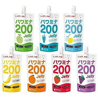 メロン サイダー レモンヨーグルト バナナ オレンジ いちご ぶどう 風味 7種類×各1 パワミナ200Jelly バ…