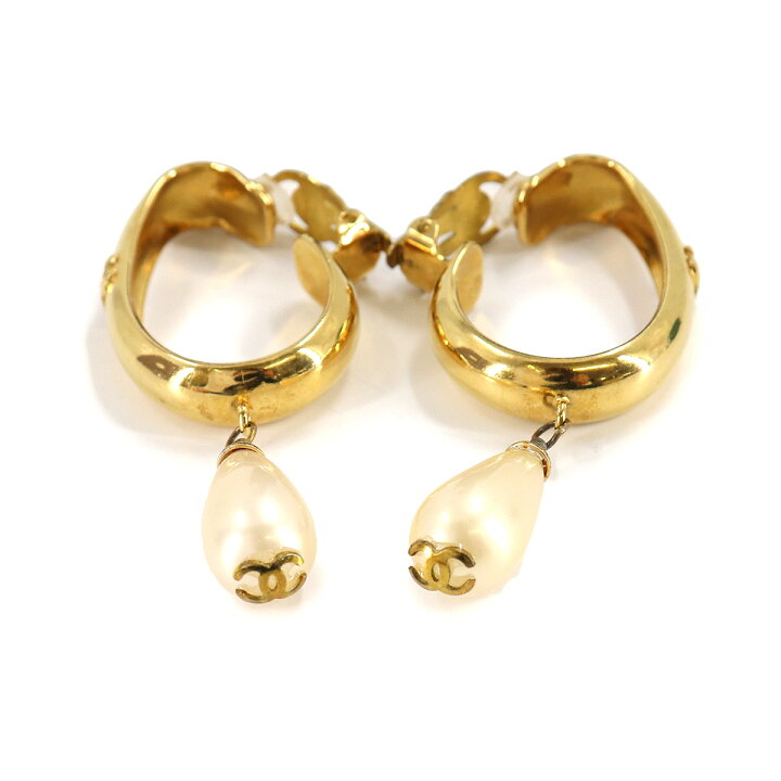シャネル CHANEL フェイクパール ココマーク イヤリング ゴールド 29 アクセサリー ヴィンテージ 【中古】 | VINTAGE LOVER PURPOSE