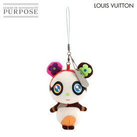 【未使用 展示品】 ルイ ヴィトン LOUIS VUITTON プティ パンダ チャーム キーホルダー 携帯ストラップ マルチカラー 村上隆 Petit Panda 【中古】