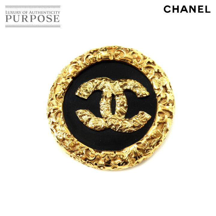楽天市場】シャネル CHANEL ココマーク ブローチ ラウンド型 ゴールド 