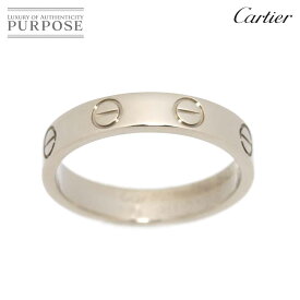 【新品仕上げ】 カルティエ Cartier ミニラブ #50 リング K18 WG ホワイトゴールド 750 指輪 Mini Love Ring【中古】