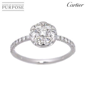 【新品仕上げ】 カルティエ Cartier エタンセル ドゥ #49 リング ダイヤ K18 WG ホワイトゴールド 750 指輪 ETINCELLE Diamond Ring【中古】