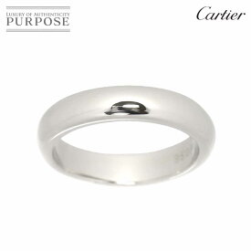 【新品同様】 カルティエ Cartier クラシック #48 リング 幅3.8mm Pt プラチナ 指輪 Classic Ring【証明書付き】【中古】