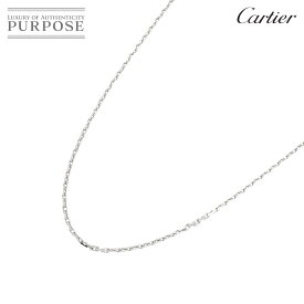 【新品同様】 カルティエ Cartier リンクスレーブ ネックレス 42cm K18 WG ホワイトゴールド 750 Necklace【中古】