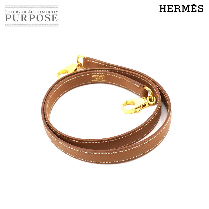 エルメス HERMES ショルダー ストラップ クシュベル エプソン レッド  