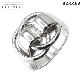 【新品同様】 エルメス HERMES ドゥザノー 9号 リング SV シルバー 925 指輪 Deux Anneaux Ring【中古】