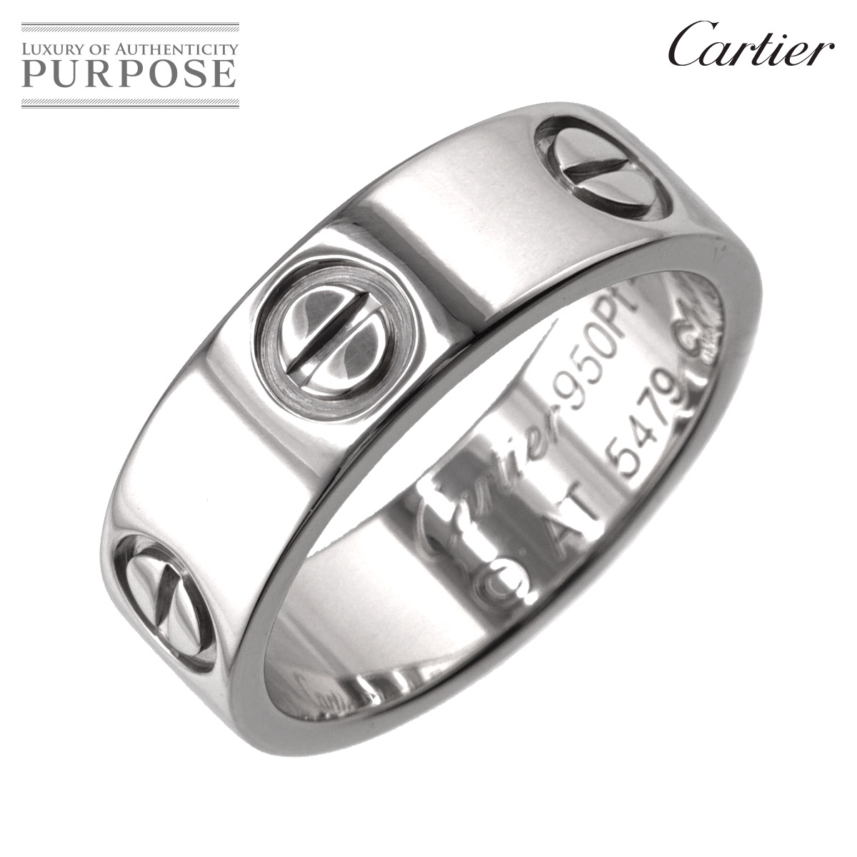 カルティエ Cartier ラブ #48 リング Pt950 プラチナ 指輪 Love Ring