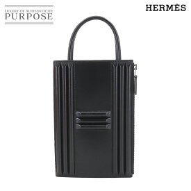 【未使用 展示品】 エルメス HERMES カデナ クラッチ バッグ タデラクト ブラック U刻印 シルバー 金具 Cadenas Clutch 【中古】