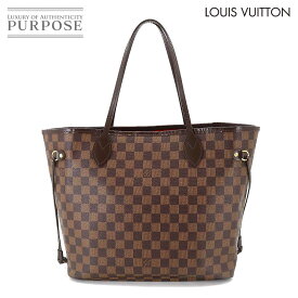 ルイ ヴィトン LOUIS VUITTON ダミエ ネヴァーフル MM トート バッグ エベヌ スリーズ N51105 ブラウン Damier Neverfull MM 【中古】