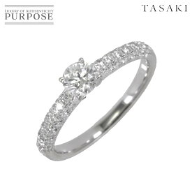 【新品同様】 タサキ TASAKI ブリッランテ ダイヤ 0.31ct G/VS2/3EX 0.25ct 8号 リング Pt プラチナ 田崎真珠 指輪 Diamond Ring【鑑定書付き】【中古】