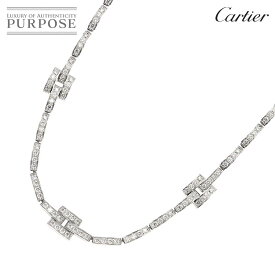 【新品同様】 カルティエ Cartier マイヨン パンテール ダイヤ ネックレス 40cm K18 WG ホワイトゴールド 750 Maillon Panthere Necklace【中古】