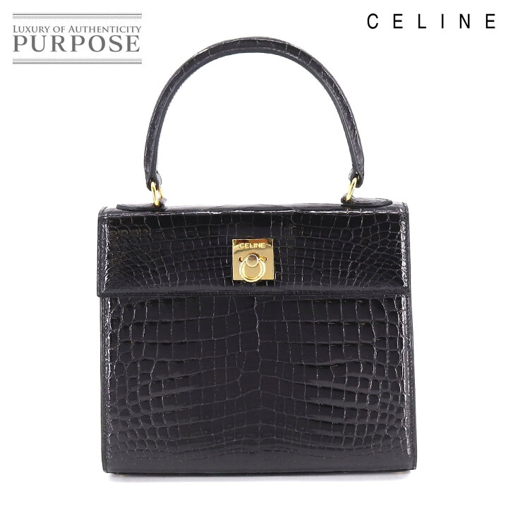楽天市場】【新品同様】 セリーヌ CELINE クロコダイル ハンド バッグ 
