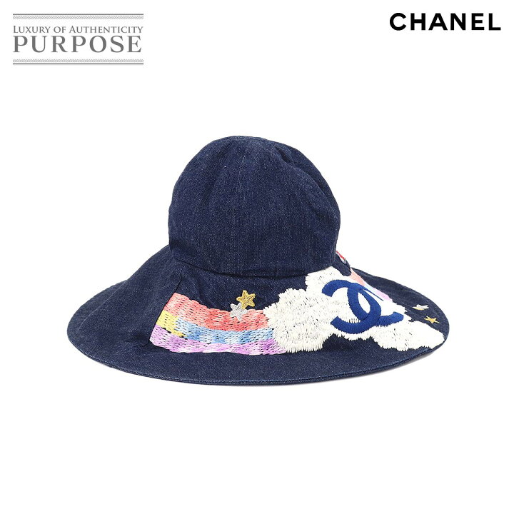 楽天市場】【新品同様】 シャネル CHANEL デニム バケットハット 帽子 