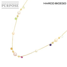 【新品同様】 マルコビチェゴ MARCO BICEGO マルチパラダイス マルチストーン ネックレス 78cm K18 YG イエローゴールド 750 Multi Stone Necklace【中古】