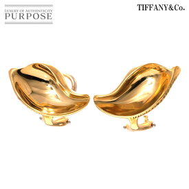 【新品同様】 ティファニー TIFFANY&Co. リーフ イヤリング K18 YG イエローゴールド 750 Earrings Clip-on【中古】