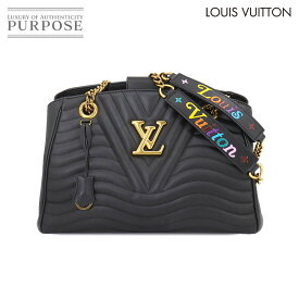 【新品同様】 ルイ ヴィトン LOUIS VUITTON ニューウェーブ チェーン トート バッグ レザー ノワール M51496 New Wave Chain Tote 【中古】